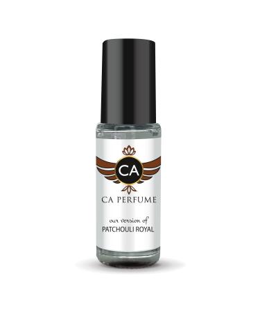 CA Perfume Impression of Patchouli Royal For Men Replica Fragrance Body Oil Dupes Alcohol-Free Essential Aromatherapy Sample Travel Size Concentrated Long Lasting Attar Roll-On 0.14 Fl Oz/4ml-X1