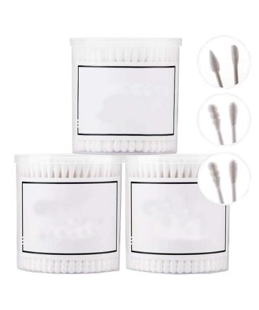 600 Counts Cotton Swabs Natural Double Tipped Organic Cruelty Free Ear Buds B02