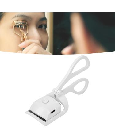 Verdant Touch Electric Heated Eyelash Curler Electric Heated Eyelash Curler USB Rechargeable Fast Heating Makeup Tool for Women Pearl White - Buy Online on SooperMarket.com