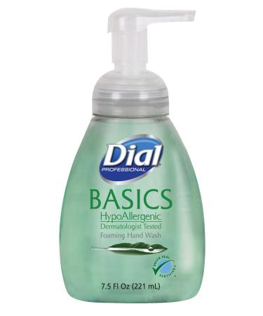 Dial 1325977 Basics Hypoallergenic Foaming Hand Lotion Soap Manual Pump 7.5oz Bottle (Pack of 8) Original Version