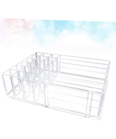 IMIKEYA Lipstick Stand 2 Pcs Makeup Storage Case Makeup Holder Display Makeup Case Storage Box Eyeshadow Palette Powder Transparentx2pcs 24.7X18.2X7CMx2pcs - Buy Online on SooperMarket.com
