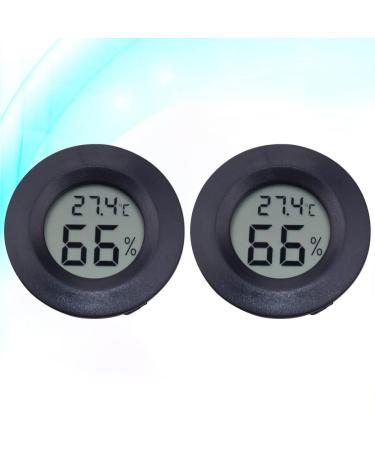 POPETPOP 4 pcs humidity gauge bearded dragon tank accessories humidity monitor gecko tank accessories indoor temperature gauge digital humidity meter Temperature and humidity meter crawl mediumx2pcs Blackx2pcs - Buy Online on SooperMarket.com