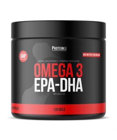 ProteinCo | Omega 3 | EPA 400mg DHA 200mg | 1000mg Highly Concentrated Fish Oil (120 gels)