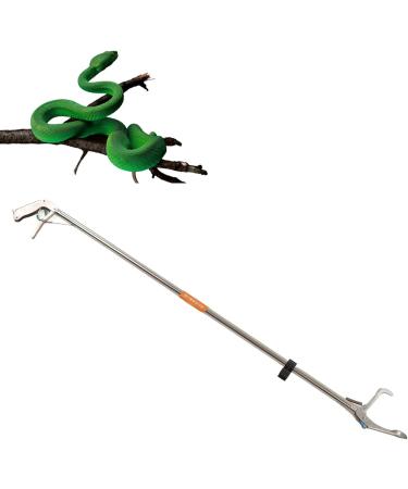 Foldable Self Lockable Stainless Steel Reptile Grabber Snake Tong Snake Catcher Stick Rattlesnake Catcher Grabber Pick-up Handling Tool Snake Tong Foldable Reptile Grabber Catcher Handling Too - Buy Online on SooperMarket.com