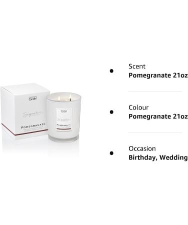 Luxury Scented Candle Gift for Women | 65 Hours Burn Time | Pomegranate | The Copenhagen Company - Buy Online on SooperMarket.com
