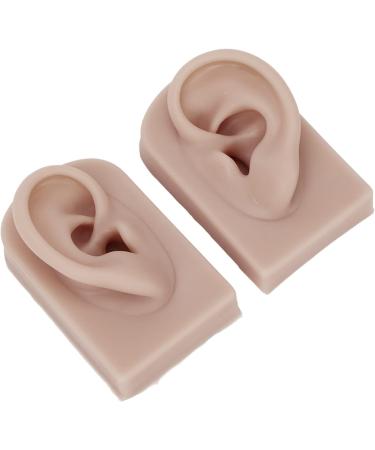 Silicone Ear Model Left and Right Soft Flexible Model Fake Ear Piercing Practice Human Ear Model Silicone Ear for Jewelry Display Acupuncture Teaching (#3) - Buy Online on SooperMarket.com