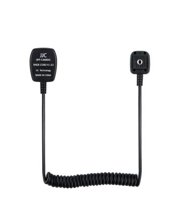 Flash TTL Cord JJC Off-Camera Flash Hot Shoe Cord for Canon R5 R6 RP R T8i T7 T7i T6 T6i T6s T5 T5i SL3 SL2 90D 80D 77D 6D Mark II 5D Mark IV M50 M6,etc Replaces Canon OC-E3 Cord -1.3m