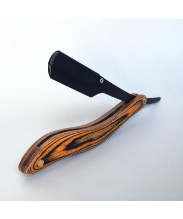 NOLITOY Stainless Steel Folding Razor - Vintage Wooden Barber Shaving & Haircut Supplies for Men - Buy Online on SooperMarket.com