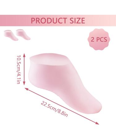 LNQ LUNIQI 1 Pair Silicone Socks Feet Moisturising Socks Callus Socks Anti Cracked Feet Gel Socks Moisturising for Callus Removal Spa Foot Care Foot Mask Pink - Buy Online on SooperMarket.com