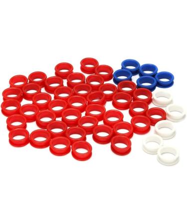Dacvgog 50 Pieces Silicone Rings for Any Insert a Scissors Styling Tools Hair Cutting Accessories Mix Colours - Buy Online on SooperMarket.com