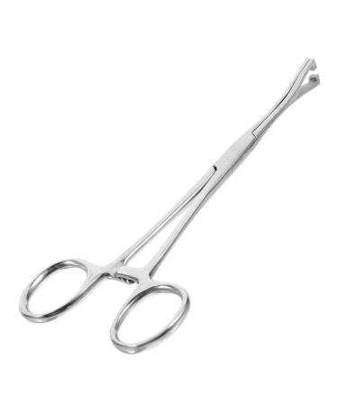 Kisangel Reptile Feeding Clip Terrarium Supplies Snake Tank Accessories Stainless Steel Silver