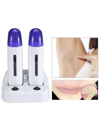 Depilatory Roll Hair Removal Waxing Roller Roll Wax Heater Waxing Paper Electric Rolling Wax Warmer Body Hair Removal Salon Tool (5#)