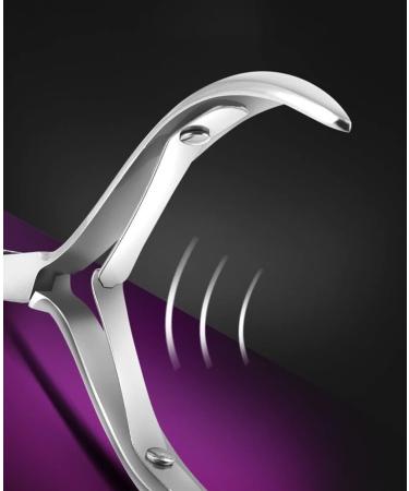 Buy Angelkiss MJQ WXL-05 Nail Skin Pliers & Cuticle Scissors - Professional Stainless Steel Nail Clipper for Fingernails & Toenails - Double Spring Design - Silver - Buy Online on SooperMarket.com