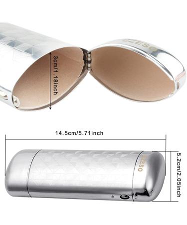 2 Pcs Aluminum Lattice Glasses Case for Small Frame - Silver - Buy Online on SooperMarket.com
