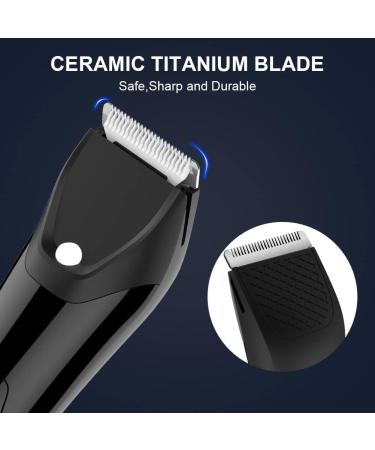 Hatteker Professional Electric Groin Hair Trimmer for Men - Waterproof Body Groomer with Ceramic Blades - Buy Online on SooperMarket.com