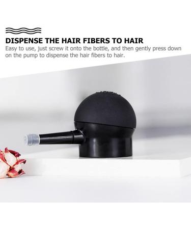 FOYTOKI 1pc Silicone Nozzle Hair Solution Loose Powder Spray Fiber Tools Hair Dye Tools Black - Buy Online on SooperMarket.com