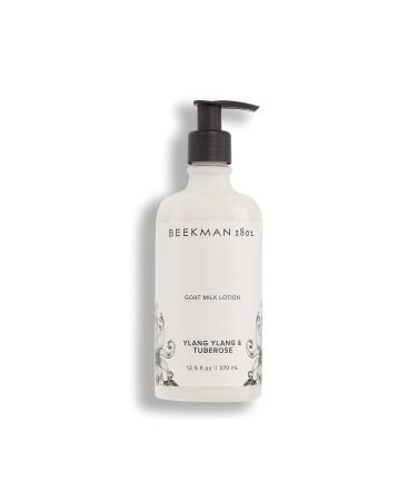 Beekman 1802 Goat Milk Lotion - 12.5 oz - Hydrating & Naturally Exfoliating Body Lotion - Good for Sensitive Skin - Cruelty Free Ylang Ylang & Tuberose
