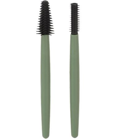 Verdant Touch Makeup Brush Silicone Eyelash Brush Set Portable Mascara Brush Reusable Makeup Brush with Washable Dustproof Box Green - Buy Online on SooperMarket.com
