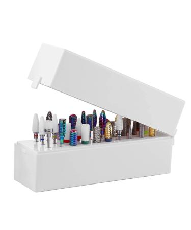 Makartt Nail Drill Bits Holder - 30 Holes Manicure Tools Organizer Stand (White) - Buy Online on SooperMarket.com