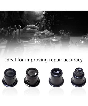 Jewelers Loupe Eye Loupe Jeweler Magnifying Glass Set 5X 10X 15X 20X Magnification for Eye Magnifier Lens Repair - Buy Online on SooperMarket.com