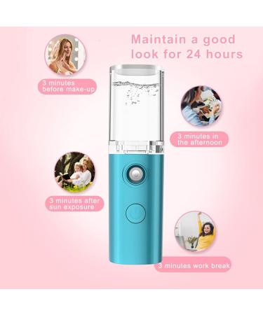 Dajidafu Plastic Facial Sprayer 250mAh Portable Cold Mist LED Face Humidifier Home Hotel Camping Nebulizer Skin Care Equipment - Buy Online on SooperMarket.com