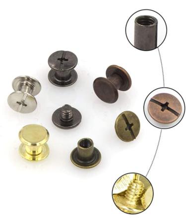EXCEART 100 Sets Lash Rivet Boxed Diy Crafts Brass Rivets Double- Sided Rivets Diy Studs Self Made Component Assorted Color 0.8x0.8cm - Buy Online on SooperMarket.com