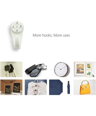 Invisible Nail Concrete Wall Hooks 25pcs - Non-Trace Picture Hangers for Concrete and Drywall - Medium Size - Buy Online on SooperMarket.com