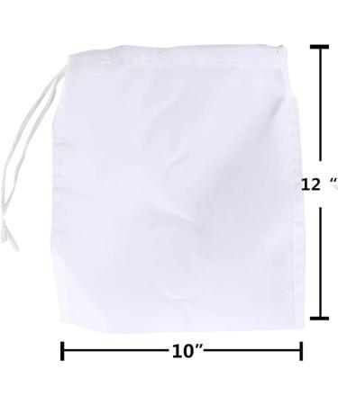 LERORO 2-Pcs Reusable Nut Milk Bag for Almond Milk & Cold Brew Coffee - Large 10 x 12 Inches Nylon Mesh Cheesecloth Strainer Bag - Buy Online on SooperMarket.com