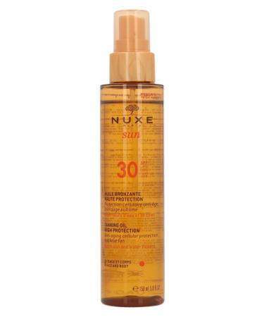 Nuxe Sun Tanning Oil SPF 30 - 150ml/5oz | Face & Body High Protection - Buy Online on SooperMarket.com