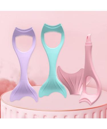 KALLORY Mascara Brush Eyelash Tool Pink Makeup Mascara Applicator Eyelash Makeup Aids Sticker Girl Eyelashes Violet - Buy Online on SooperMarket.com
