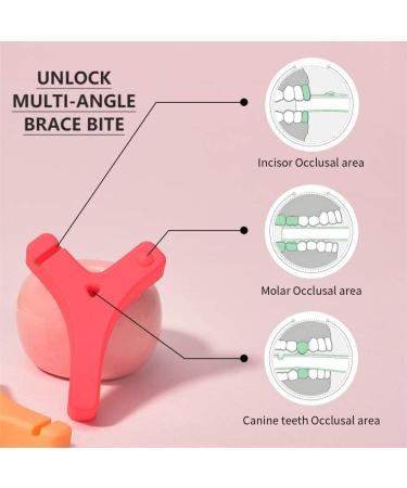 Y-Kelin Y-Shaped Aligner Chewies for Invisalign Trays Aligner Trays Seater- Teeth Chewies for Orthodontic (Green+White soft) - Buy Online on SooperMarket.com
