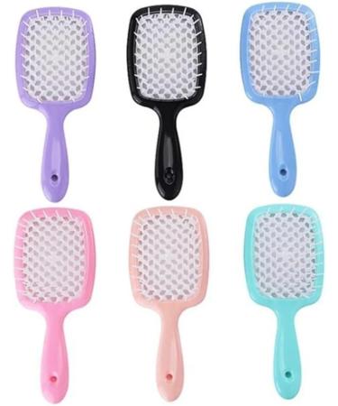GUYANA Comb 1 Piece Of Wide Toothed Air Cushion Comb Massage Dry Wet Comb Hollow Comb Salon Hair Brush Set Wide Tooth Comb (Color : A) - Buy Online on SooperMarket.com