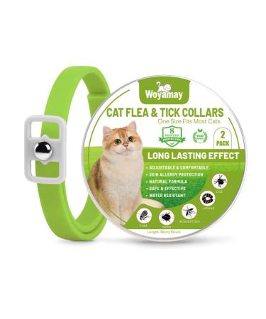 Cat Repellent Treatment Adjustable Cat Repellent Collars Natural Protection Repellent Collar for Cats Water Resistant Repellent Collar for Cats Small-Medium-Large Green 1pack