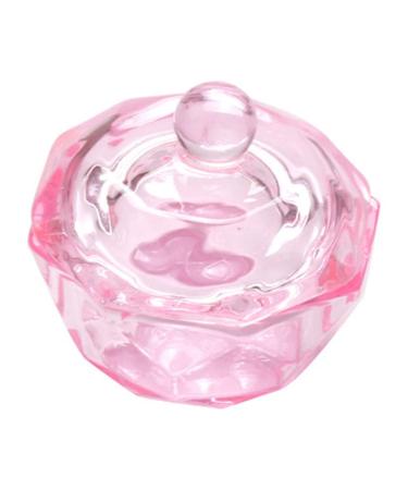 Octagonal Dappen Dish Cup Crystal Glass Glassware Tool for Nail Art Manicure Care Acrylic Powders & Liquids