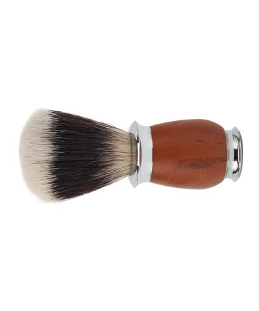 Men's Shaving Brush with Wooden Handle Soft Nylon Bristles Lightweight for Salon and Travel