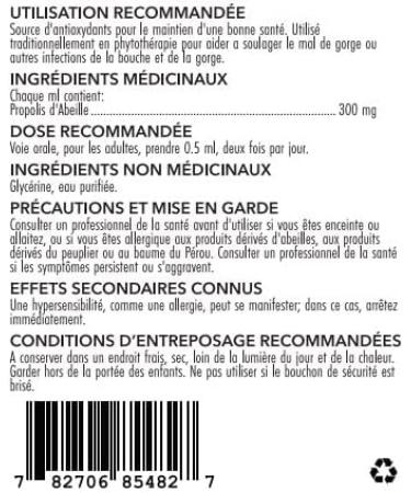 Nutriwise Bee Propolis Alcohol Free Immune Support Sore Throat Relief - Buy Online on SooperMarket.com