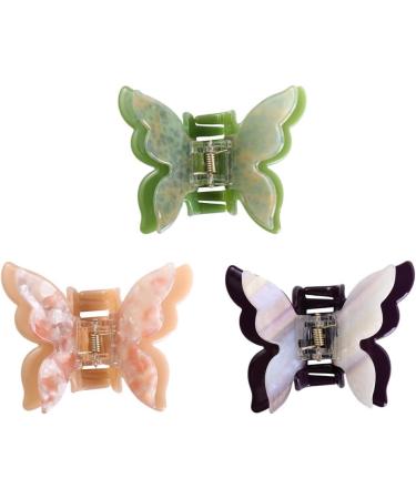 Vctitil Double Layer Butterfly Acetate Hair Claws Hair Clips Ponytail Holders Shark Clip Barrettes Hair Accessories for Women Girl Thin Thick Hair(orange) - Buy Online on SooperMarket.com