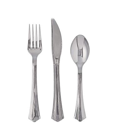 Reflections Plastic Silverware, 160 Pieces