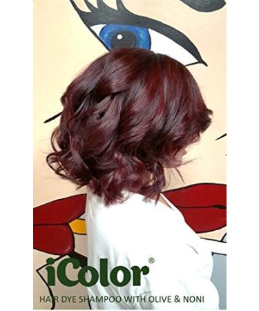 Great Lengths iColor Burgundy Hair Dye Shampoo 10 Sachets (30ml) | Easy DIY Color in 20-30 Minutes | International Shipping Available - Buy Online on SooperMarket.com