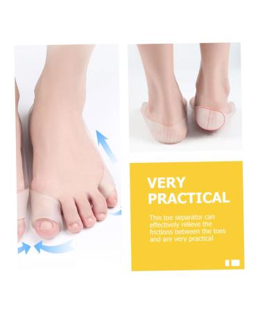 Big Toe Splitter & Bunion Corrector Set - 8 Pcs Elasto Gel Toe Stretchers for Men | Elastic Toe Strap Foot Care Tools | Supple Toe Dividing Cover | Transparentx2pcs, 23.5x2.3cmx2pcs - Buy Online on SooperMarket.com