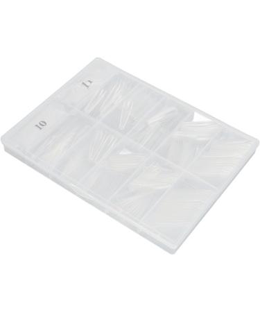 Nai Tips 360 Pieces Acrylic Nail Tips Full Cover Multiple Sizes Versatile Use for DIY Nail Art Manicure Shop (02#) - Buy Online on SooperMarket.com