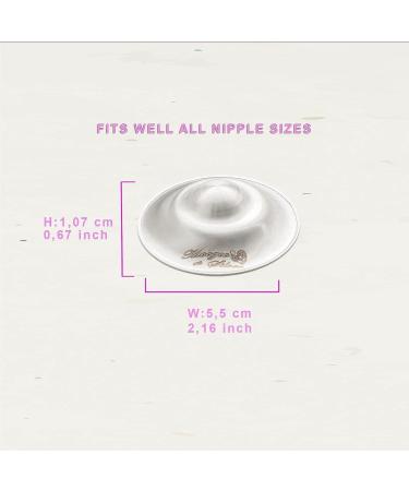 925 Silver Nursing Cups w/ Silicone Pads - Nipple Shields for Newborn Nursing - Soothe & Protect Nipples - Buy Online on SooperMarket.com