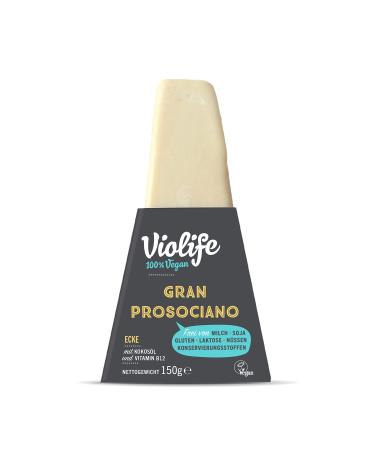 Vegan Violife Vegan Parmesan cheese Prosociano 150g |Vegan food |Vegan cheese replacement |Vegan Parmesan alternative |Lactose -free gluten -free halal without soy milk