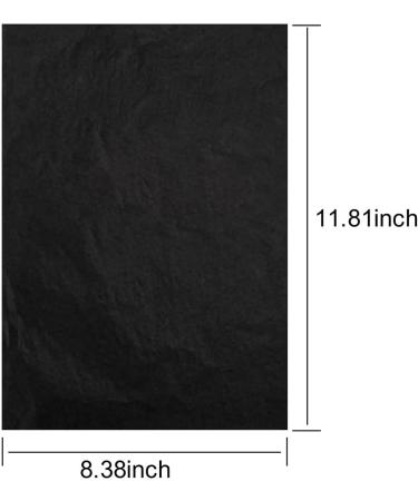 Longtereen 100 Sheets Carbon Paper for Tracing Patterns - Black Graphite Paper for Wood, Paper, Canvas Crafts - Buy Online on SooperMarket.com