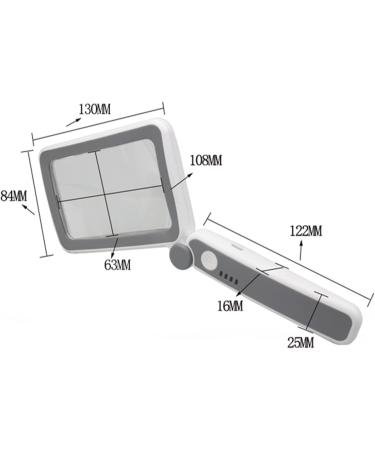 4X Glass LED Illuminated Eye-Loupe Magnifier Handheld Lens for Coin Stamps Reading Rechargeable Lens - Buy Online on SooperMarket.com