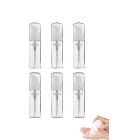 Olrwslg 6 pieces foaming plastic pumping bags empty foam soap dispenser bottle pumping bags portable 60ml donor bottle reusable refillable travel foam container