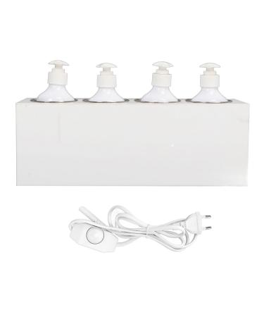 Massage oil heating 4 bottles constant temperature warmer for lottery cream lotion bottle warmer donor heating for at home and spa (EU plug)