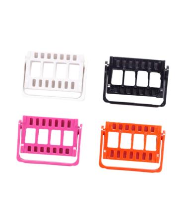 WOONEKY 4pcs 16 Grinding Head Display Stand Vintage Hair Comb Nail Bit Storage Manicure Drill Bits Drill Bit Case Toolbox Nasal Trimmers for Men Drill Bit Organizer Take Away Nail Drill Pp