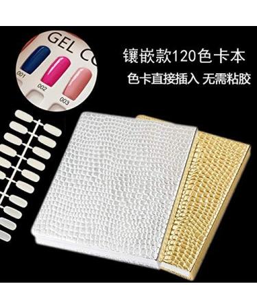 Lodokdre 216 Colors Nail Tips Display Book DIY Nail Arts Showing Tag Color Graphic Card Painting Display Board White - Buy Online on SooperMarket.com