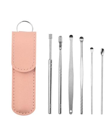 WAITLOVER Steel Ear Cleaner Wax Removal Tool Earpick Sticks Earwax Remover Curette Cleaning Cleanser Ear Pick Ear Earpick Spoon